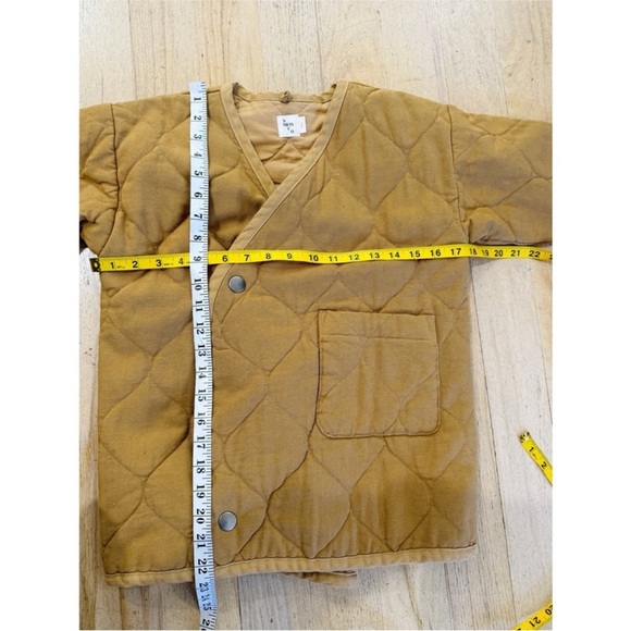 Nico Nico Nima quilted jacket in curry mustard Tan Jacket - Picture 9 of 9